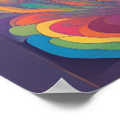 Retro Bloom Vibes Poster (Hoek)