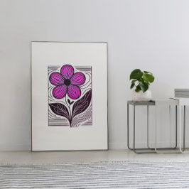 Retro Bloom Vibes Poster