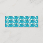 Retro Blue Bird met Polka Dots Visitekaartjes (Achterkant)