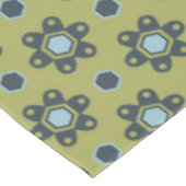Retro Blue & Black Daisies op Green Floral Pattern Tafelkleed (Gekanteld)