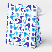 Retro Blue Boomerangs Bedankdoosjes (Achterkant)