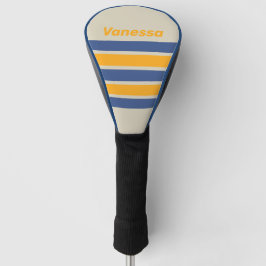 Retro Blue Crush Zonsondergang over Strepen met Na Golfheadcover