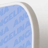 Retro Blue Custom Name Pickleball Paddle 70s (Links Detail)