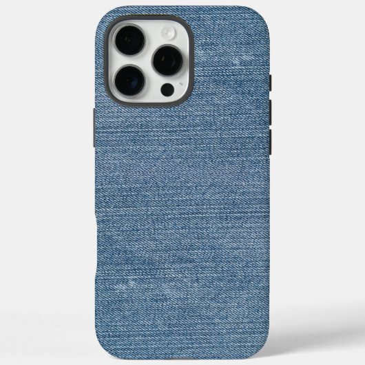 Retro Blue Denim Jeans Textuur Case-Mate iPhone Case (Achterkant)