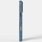 Retro Blue Denim Jeans Textuur Case-Mate iPhone Case (Achterkant / Rechts)