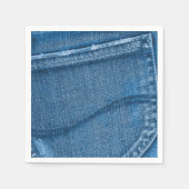 Retro Blue Denim textuur Servet (Voorkant)
