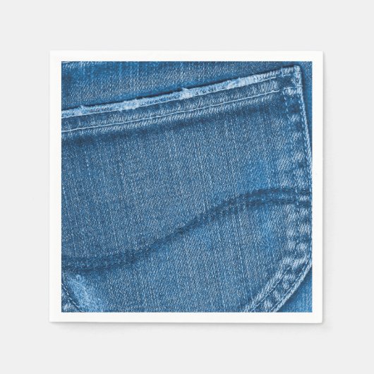 Retro Blue Denim textuur Servet (Voorkant)