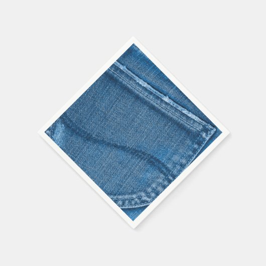 Retro Blue Denim textuur Servet (Hoek)