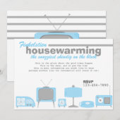 Retro Blue Electronics Kaart (Voorkant / Achterkant)