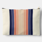 Retro Blue en Peach "Surfboard" gestreept Etui (Achterkant)