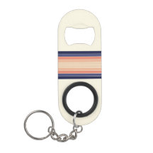 Retro Blue en Peach "Surfboard" gestreept