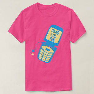 Retro Blue Flip Phone T-Shirt
