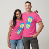 Retro Blue Flip Phone T-Shirt (Unisex)