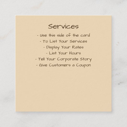 Retro Blue Floppy Disk Square Visitekaartje Kortingskaartje (Achterkant)