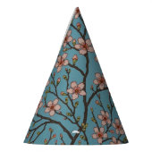 Retro Blue Floral Swallow Pattern by Walter Crane Feesthoedjes (Links)