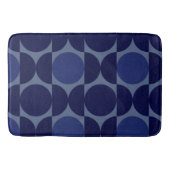 Retro Blue geometrisch Badmat (Voorkant)