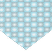 Retro Blue & Grey Geometric Pattern Rechthoek Tafelkleed (Gekanteld)