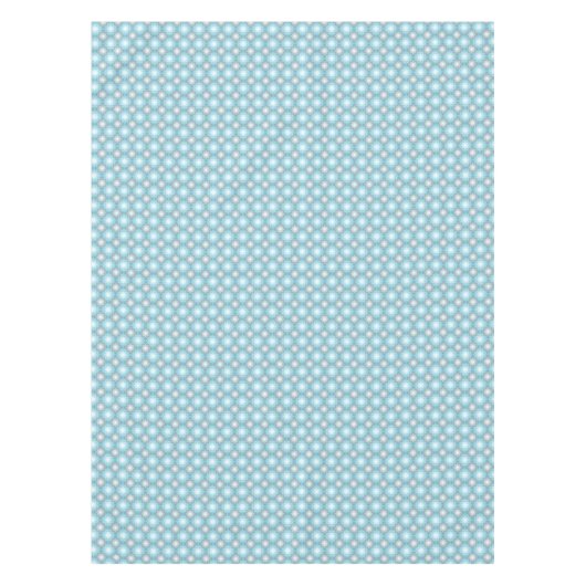 Retro Blue & Grey Geometric Pattern Rechthoek Tafelkleed (Voorkant)