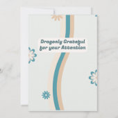 Retro Blue Grey Pastel Baby Dragon Verjaardag Kaart (Achterkant)