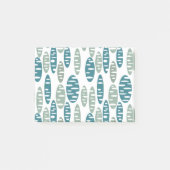 Retro Blue Holey Ovalen Post-it® Notes (Voorkant)