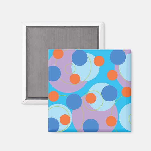 Retro Blue Ice Magnet (Voorkant / Achterkant)