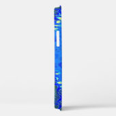 Retro Blue Leopard Print Skin Case-Mate iPhone Case (Achterkant / Rechts)