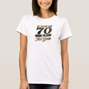 Retro Blue NAM 70 JAAR GOED Creative Print T-shirt