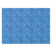 Retro Blue Paisley Bandana Pattern Tafelkleed (Voorkant (Horizontaal))
