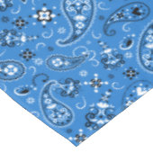 Retro Blue Paisley Bandana Pattern Tafelkleed (Gekanteld)