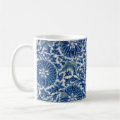 Retro Blue Poppy Ming Dynasty China Koffiemok (Links)