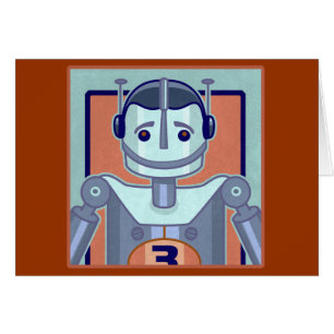 Retro Blue Robot Kinder