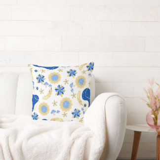 Retro Blue Sierkussen