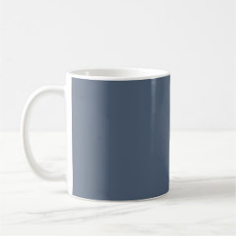 Retro Blue Solid Color Plain Coffee Mok