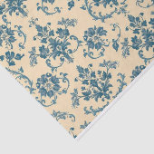  Retro Blue toile de jouy Tissuepapier (Detail)