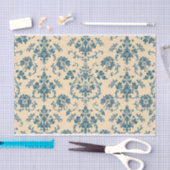  Retro Blue toile de jouy Tissuepapier (Craft)