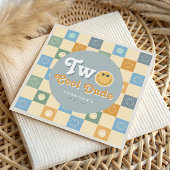 Retro Blue Two Cool Dude Boys 2nd Birthday Servet