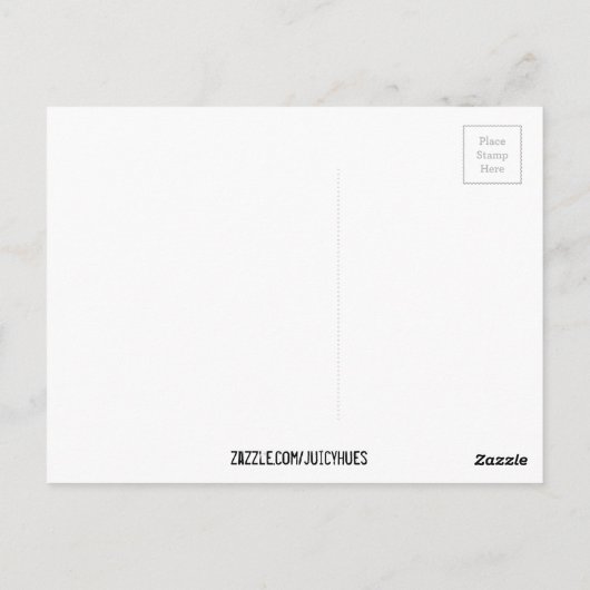 Retro blue waves doedle surf art briefkaart (Achterkant)