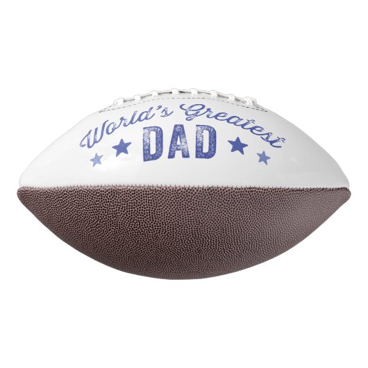Retro Blue World's grootste vader American Football (Gedraaid 270)