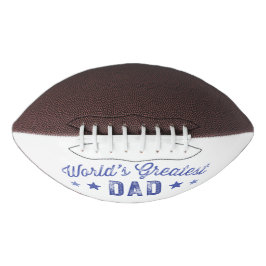 Retro Blue World's grootste vader American Football