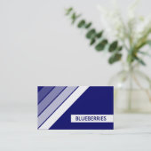 retro BLUEBERRIES Visitekaartje (Staand voorkant)