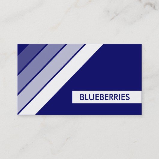 retro BLUEBERRIES Visitekaartje (Voorkant)
