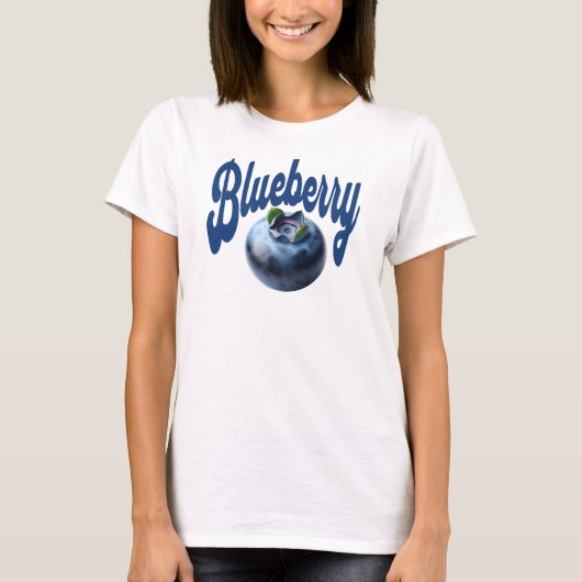 Retro Blueberry Burst Charm T-shirt (Voorkant)