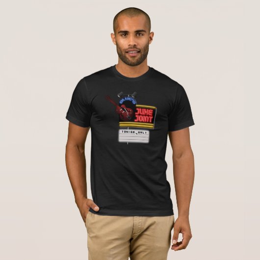 Retro Blues Juke Joint T-shirt (Voorkant volledig)