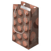Retro Blush Brun Sunset Klein Cadeauzakje (Achterkant Gekanteld)