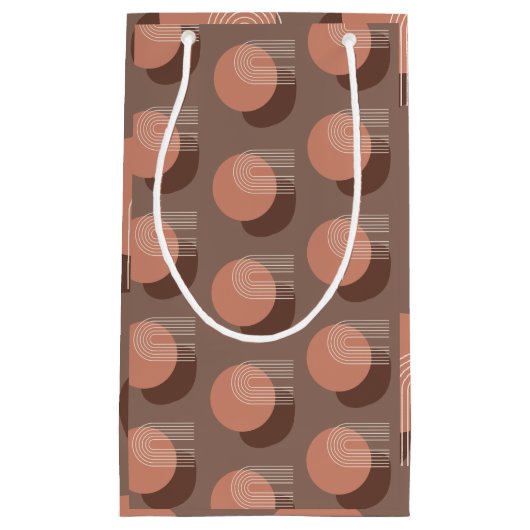 Retro Blush Brun Sunset Klein Cadeauzakje (Voorkant)