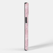 Retro Blush Pink Disco Mirror | Monogram Case-Mate iPhone Case (Achterkant / Rechts)