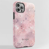 Retro Blush Pink Disco Mirror | Monogram Case-Mate iPhone Case