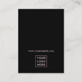 Retro Blush Roze Disco Glam | Oorbel Display Kaart Visitekaartje (Achterkant)