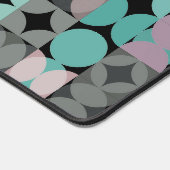 Retro Blush Roze Mint Blauwgroen Groene Pop Kunstp Bureaumat (Hoek)