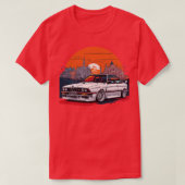 Retro BMW E30 M3 T-shirt (Design voorkant)